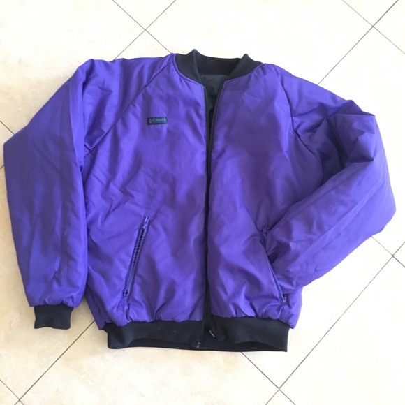 Columbia Other - Columbia L Vintage Reversible Black & Purple coat